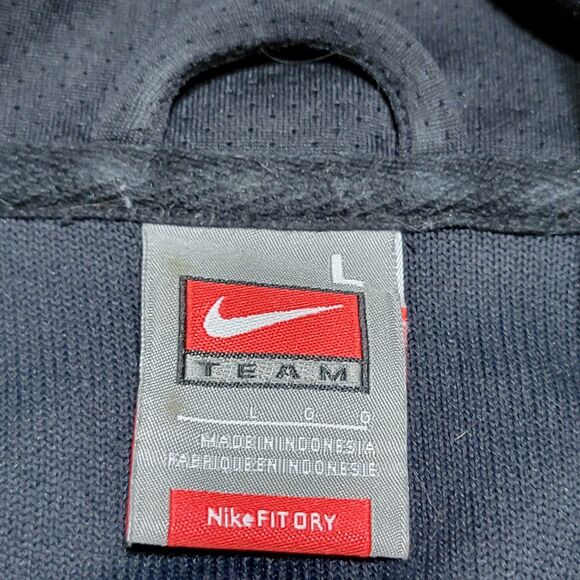 Nike Team Full Zip Black Athletic Jacket w/iPod Pocket - Size Large - Picture 6 of 7